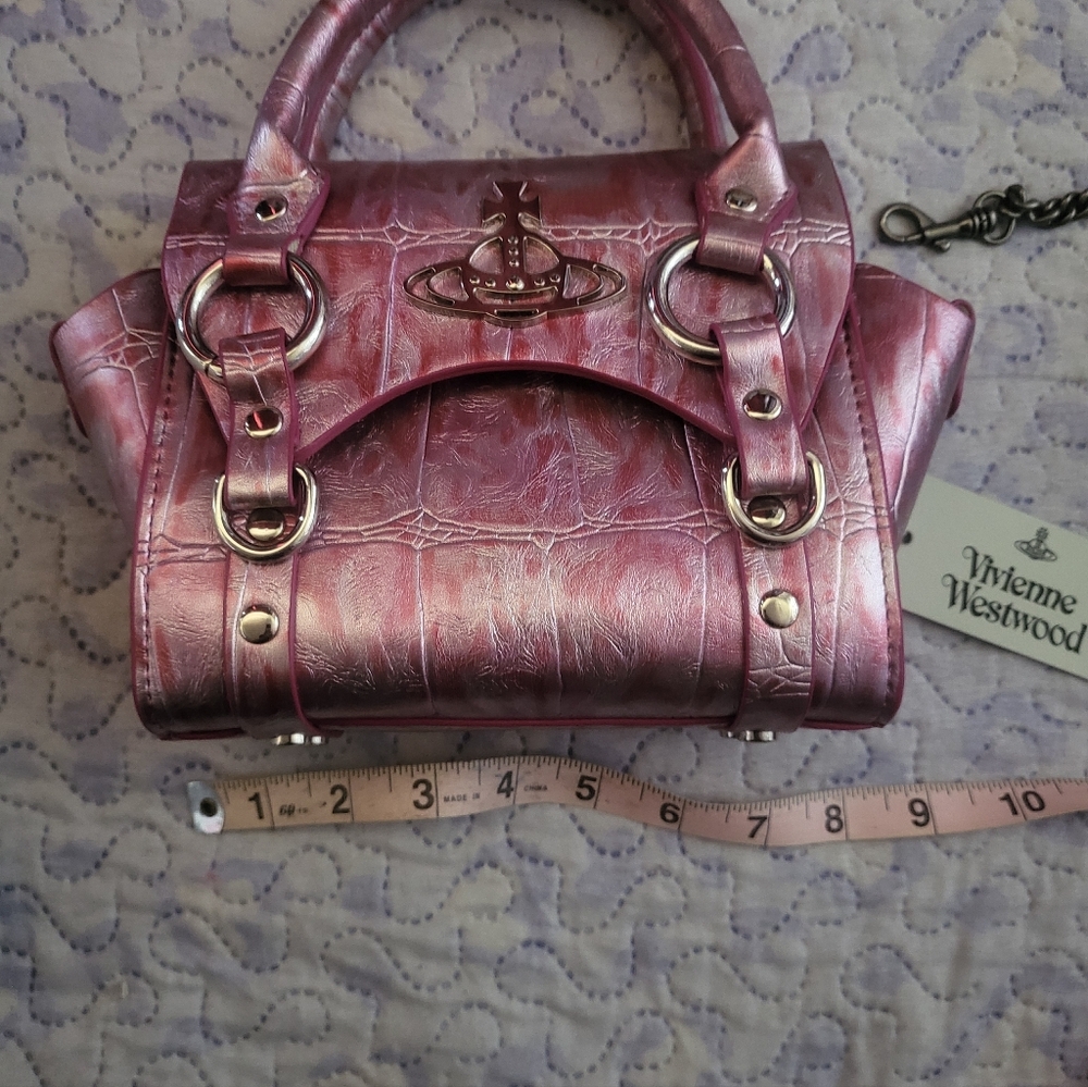 Vivienne Westwood Metallic Pink Small Bag - Picture 4 of 4